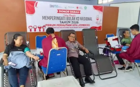 Perhutani KPH Jombang  Dukung Stok  Darah PMI
