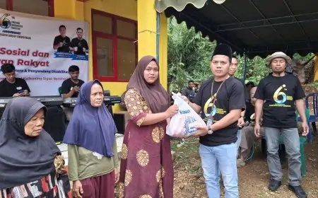 Rayakan HUT ke-6, KSB Bagikan Ratusan Paket Sembako, Pengecetan Mushala hingga Hiburan Rakyat
