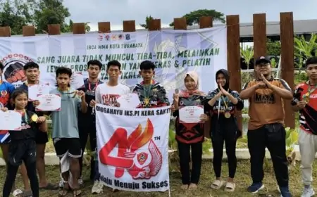 Sembilan Atlet Trenggalek Borong Medali di Kejurprov IBCA MMA Sirkuit I Jawa Timur