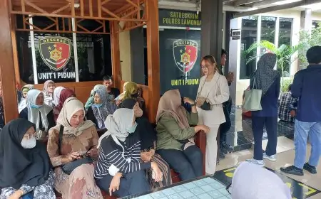 Puluhan Nasabah Koperasi Geruduk Polres Lamongan Laporkan Dugaan Penipuan, Kerugian Capai Rp.5 M