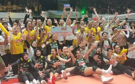 Tak Terkalahkan 6 Laga! Gresik Phonska Sabet Juara Putaran Pertama Proliga 2026