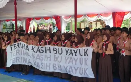 Sukses Bawa SMPN 1 Lamongan Berprestasi Ditingkat Nasional, Yayuk Setia Rahayu Resmi Purna Tugas
