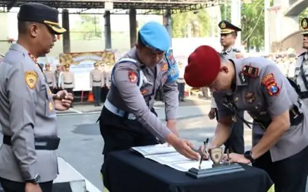 Rotasi Jabatan PJU Polres Tulungagung, Kapolres Tegaskan Pejabat Baru Langsung Bekerja