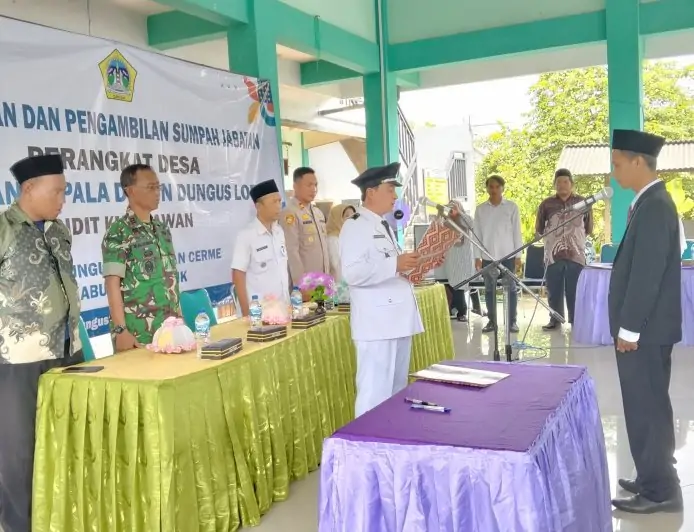 Optimalkan Layanan Masyarakat, Pemdes Dungus Gresik Lantik Kadus Baru