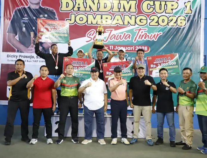 Dandim Cup I 2026 di Jombang Cetak Juara dan Pererat Sinergi TNI-Masyarakat