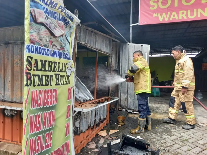 Lupa Tinggal Magic Com Menyala, Warung Kontainer Terbakar