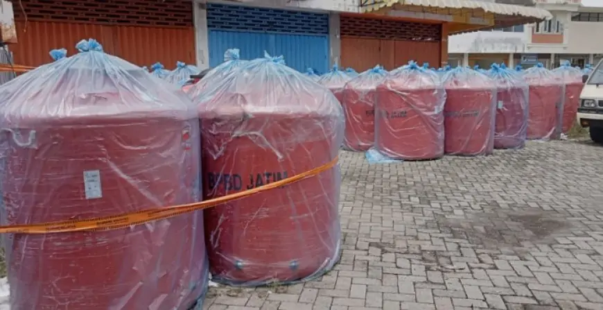 BPBD Tulungagung Perkuat Kesiapsiagaan Kekeringan dengan 50 Tandon Air