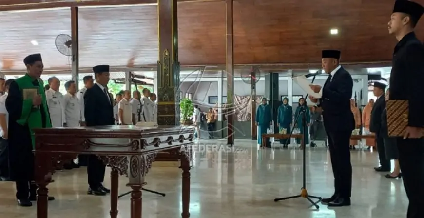 Soeroto Resmi Dilantik sebagai Pj Sekda Tulungagung, Kinerjanya Dievaluasi dalam Tiga Bulan