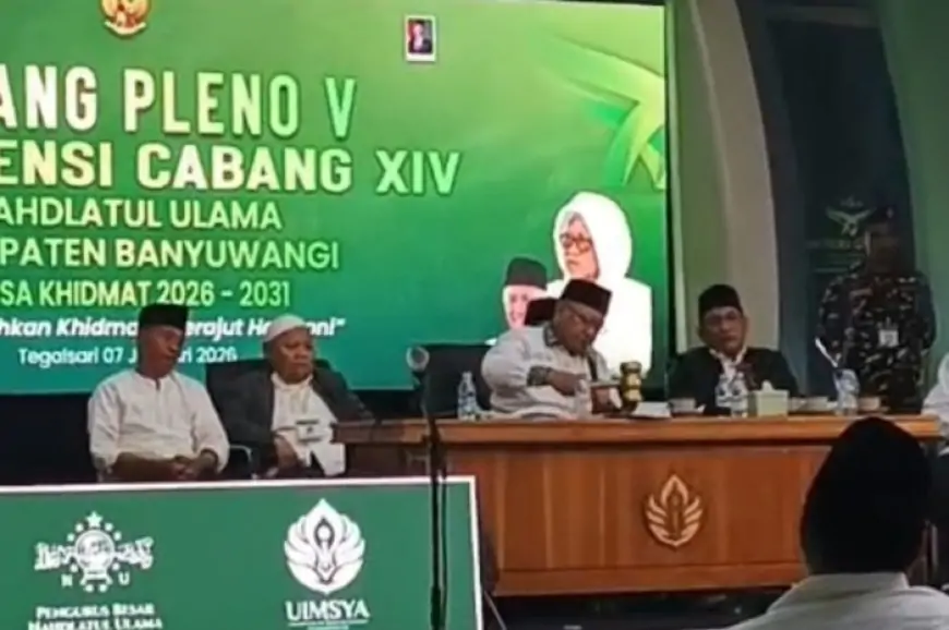 Konfercab XVI NU Banyuwangi Tetapkan Ahmad Turmudzi–KH Fachruddin Manan sebagai Pimpinan PCNU 2026–2031