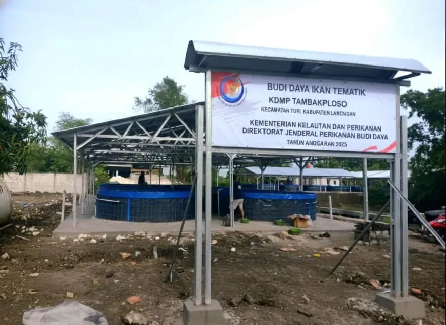 Pembangunan Budidaya Ikan Tematik Hampir Rampung