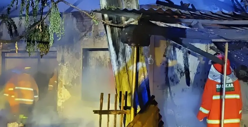 Kebakaran Dini Hari di Trigonco, Dua Rumah Warga Ludes Terbakar