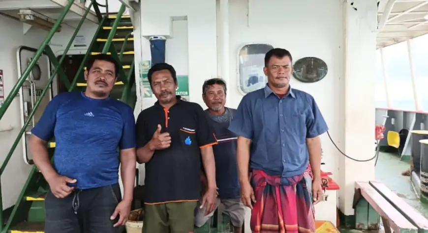 Kapal Kargo Temukan 4 Nelayan Asal Lamongan Terombang-ambing