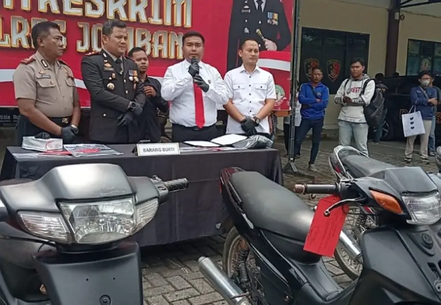 Polres Jombang Ungkap Jaringan Curanmor, 17 Tersangka Diamankan