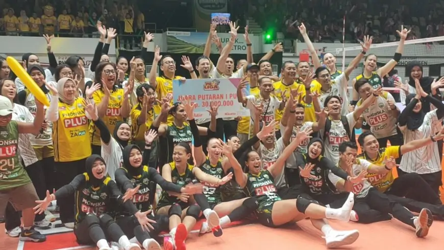Tak Terkalahkan 6 Laga! Gresik Phonska Sabet Juara Putaran Pertama Proliga 2026