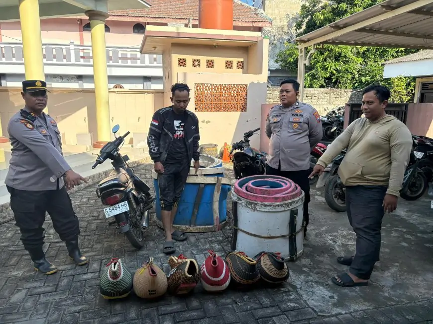 Polsek Brondong Lamongan, Gerebek Kalangan Judi Sabung Ayam, Pelaku Kocar-kacir