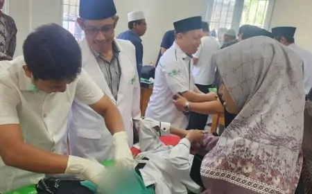 Peringati Harlah NU ke-103, LKNU dan ISNU Tulungagung Gelar Bakti Sosial Khitanan Massal di Ponpes Lubabul Fattah