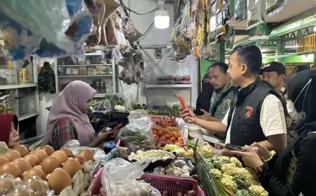 Jelang Ramadhan, Satgas Saber Polres Situbondo Sidak Pasar: Stok Pangan Aman, Harga Cabai Rawit Tembus Rp80 Ribu