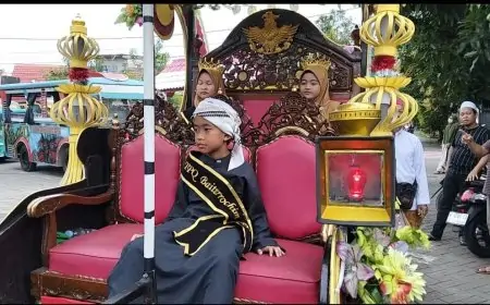 Cetak Generasi Qur’ani, TPQ Baitturrochim Gresik Wisuda Santri ke-7 dengan Pawai Meriah