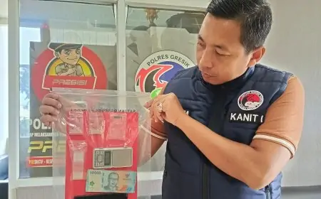 Bongkar Modus Sabu Masuk Pulau Bawean, Pelaku Ditangkap Simpan Sabu di kamar