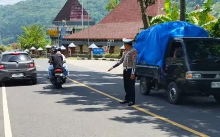 Antisipasi Lonjakan Pengunjung Libur Imlek, Polres Trenggalek Perketat Pengamanan Jalur Wisata