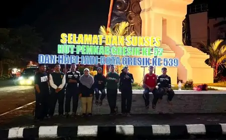 Kolaborasi DLH dan SMK Hasilkan Ornamen Taman HUT Gresik Tuai Apresiasi