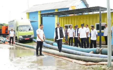 Percepat Penanganan Banjir, Pemkab Lamongan Tambah 6 Unit Pompa di Sluis Kuro