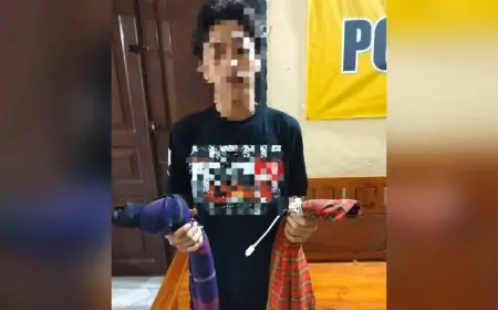 Polres Lamongan Gerebek Aksi Perang Sarung Berbatu, Satu Pemuda Diamankan