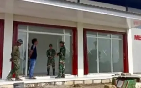 Pastikan Rampung Tepat Waktu, Dandim Gresik Cek Progres Gerai Koperasi Merah Putih