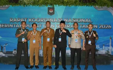 Tulungagung Siap Akselerasi Pembangunan Nasional, Bupati dan Wakil Bupati Kompak di Rakornas 2026
