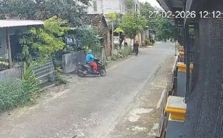 Dua Pengamen Badut di Lamongan Gasak Motor Warga Saat Salat Jumat