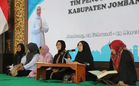 Sinergi PKK dan DWP Jombang Gelar Tadarus Ramadan, Target Khatam 30 Juz
