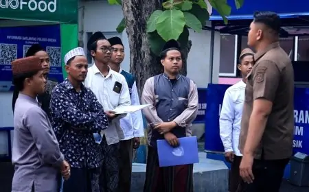 Layanan Khusus Ramadan, Polres Gresik Fasilitasi Santri Uji Dapat SIM A dan C Baru