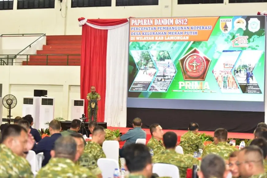 Jadi Percontohan Nasional, Dandim 0812 Lamongan Paparkan Keberhasilan KDKMP di Hadapan Presiden