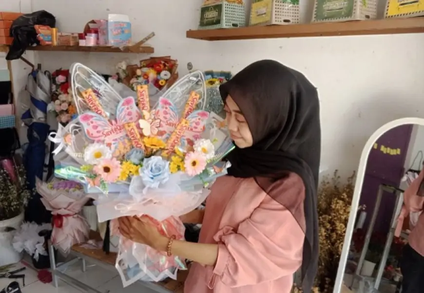 Buket Fresh Flower Jombang Kebanjiran Orderan Jelang Valentine