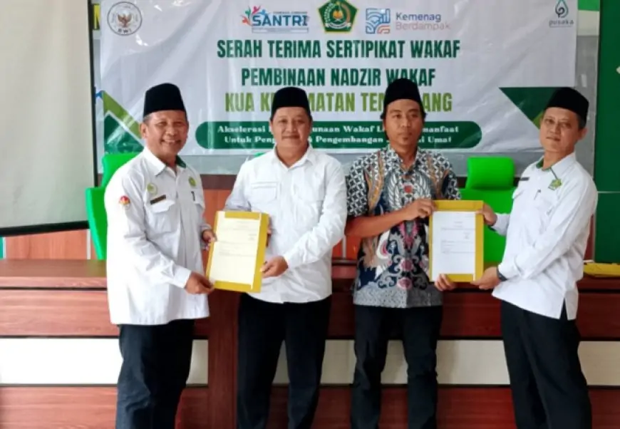 Jombang Perkuat Aset Wakaf, KUA Tembelang Serahkan 20 Sertipikat dan Bina Nadzir