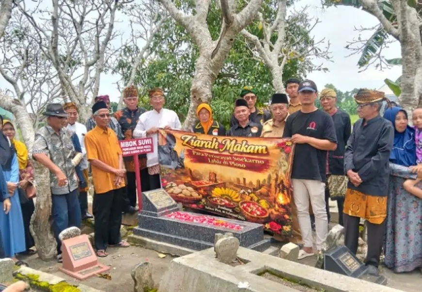 Warga Ploso Gelar Ziarah Ruwahan, Tabur Bunga untuk Periwayat Sejarah Kelahiran Bung Karno