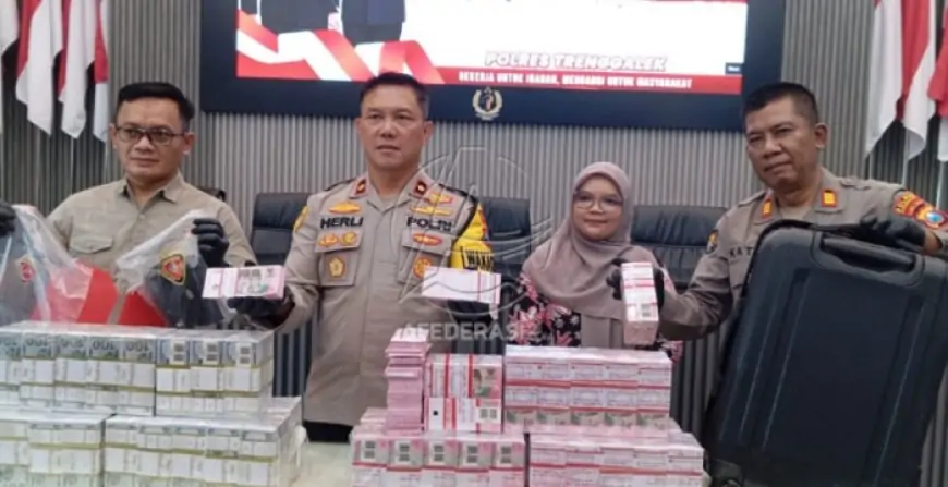 Polres Trenggalek Ringkus Dua Penipu Lintas Provinsi, Modus Janjikan Modal Usaha Rp50 Miliar
