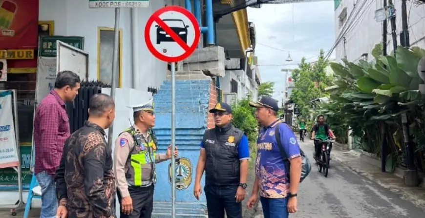 Urai Kepadatan, Forum LLAJ Tulungagung Uji Coba Sistem Satu Arah di Kawasan SMP Katolik