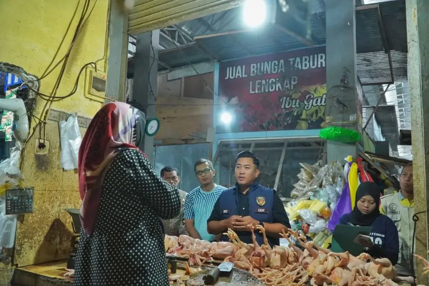 Jelang Imlek, Satgas Saber Lamongan Kembali Sidak Pasar Sidoharjo