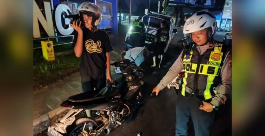 Polisi 'Kandangkan' Puluhan Motor Knalpot Brong di Tulungagung, Pelajar Wajib Bawa Orang Tua