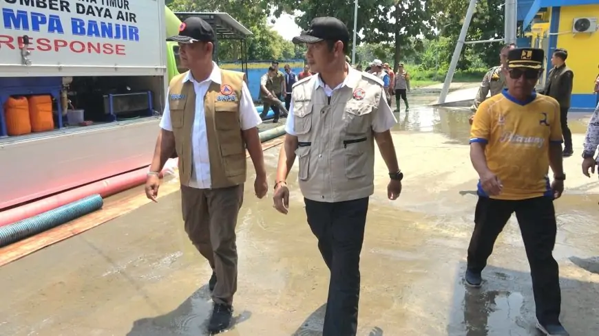Atasi Banjir Tahunan di Lamongan, BNPB Tambah Dua Unit Pompa Air Kapasitas Besar