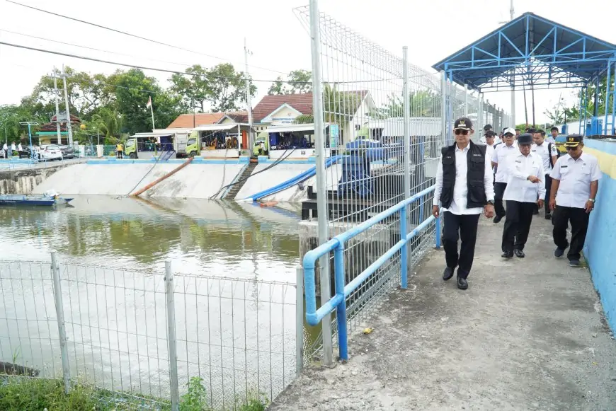 Atasi Banjir, Pemkab Lamongan Masifkan Pompanisasi dan Normalisasi Sungai