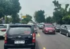 Arus Balik Lebaran H+3 di Jalur Arteri Jombang: Exit Tol Bandar Kedungmulyo Diterapkan Sistem Buka Tutup