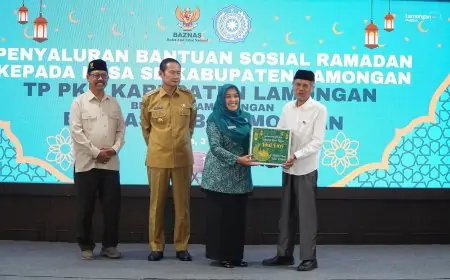 Gandeng Baznas, PKK Lamongan Salurkan Bansos untuk 46 Lembaga Sosial Anak