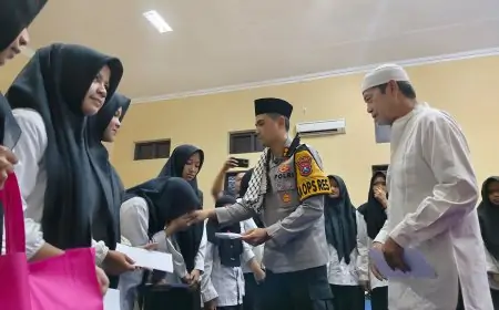 Kapolres Pacitan Santuni Anak Yatim, Buka Bersama dan Pererat Sinergi dengan Media