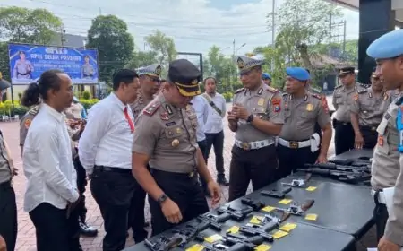Pastikan Tak Ada Pelanggaran, Wakapolres Trenggalek Cek Kelayakan Senjata Personel