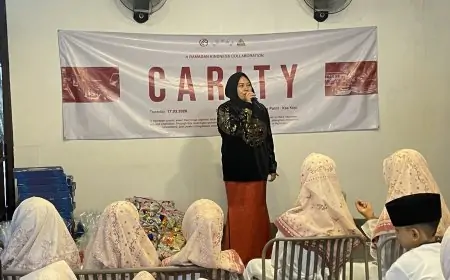 Gerai UMKM Lamongan dan Local Elite Manjakan Puluhan Anak Yatim Keliling Kota Naik Mobil Ceper