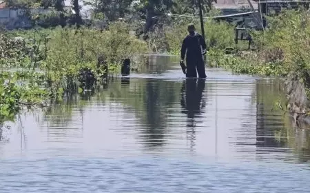 Empat Bulan Terendam Banjir, Warga Bojoasri Lamongan Rayakan Idul fitri dalam Keterisolasian