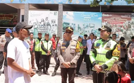 Pastikan Jalur Wisata Aman, Kapolres Lamongan Pantau Langsung Ops Ketupat Semeru 2026