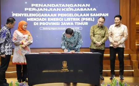 Langkah Bupati Lamongan Teken Perjanjian Kerjasama Pengelolaan Sampah Berbasis Energi